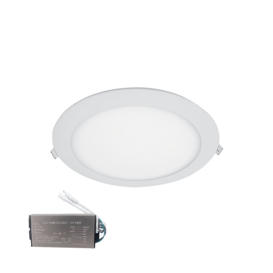 Image of LED PANEL KEREK 21W 4000K SZABÁLYOZHATÓ SÜLLYESZTETT SZERELÉSŰ +SÜRGŐSSÉGI KÉSZLETTEL