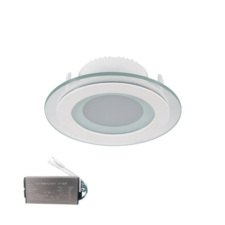 Image of LED PANEL ÜVEG KEREK 18W 2700K+INVERTERREL