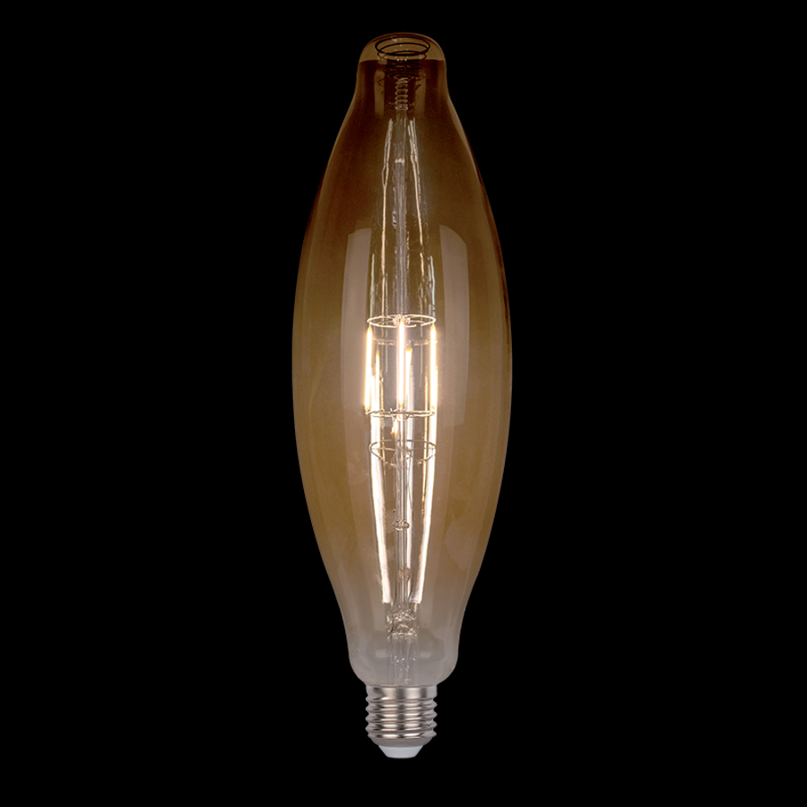 LED VINTAGE IZZÓ SZABÁLYOZHATÓ 8W E27 2800-3200K ARANY D125