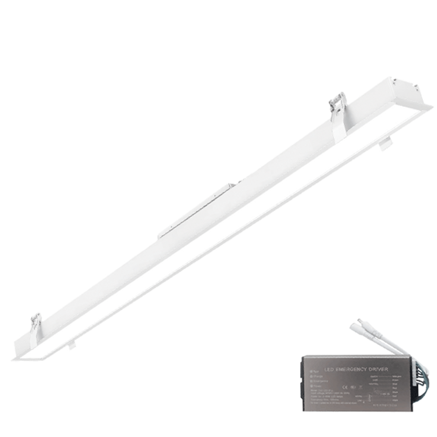 Image of ELMARK LED PROFIL SÜLLYESZTETT SZERELÉSŰ 1500mm 50W 3000K FEHÉR + EMERGENCY KIT