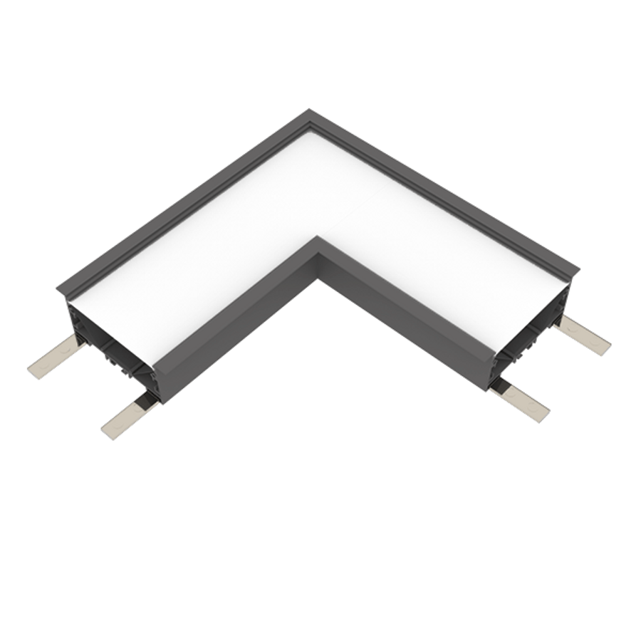 Image of L-CONNECTOR FOR ELMARK PROFILE RECESSED 4000K FEKETE