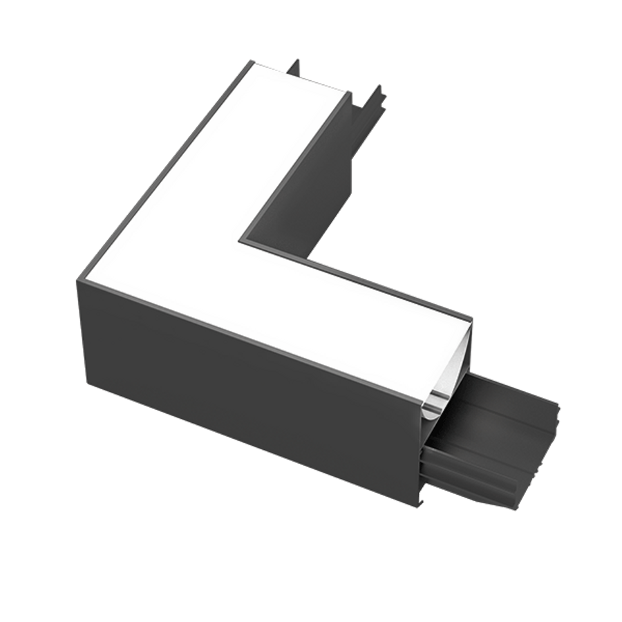 Image of L-CONNECTOR FOR ELMARK PROFILE SURFACE 4000K FEKETE