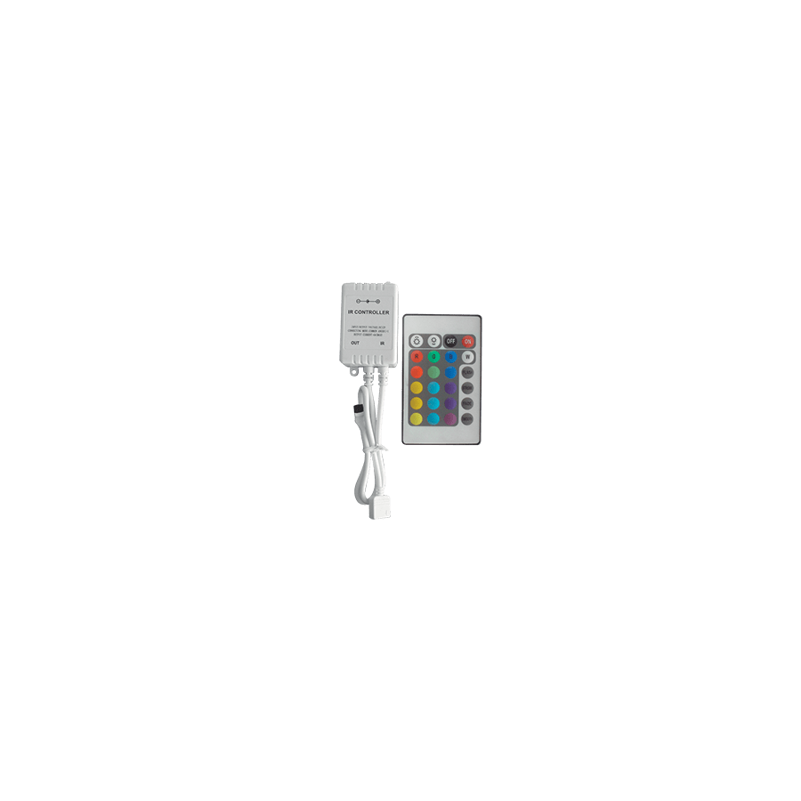 Image of LEDRGB VEZÉRLŐ 12V 6A INFRAVÖRÖS VEZÉRLŐVEL-24 GOMB