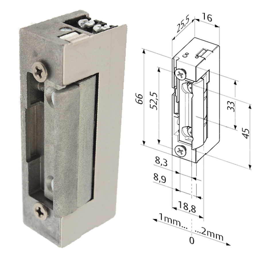 Image of ELECTROMAGNETIC STRIKE PLATES 8-16V AC/DC