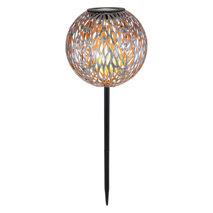 Image of GLOBO solar gömb lámpa arany/szürke 18cm