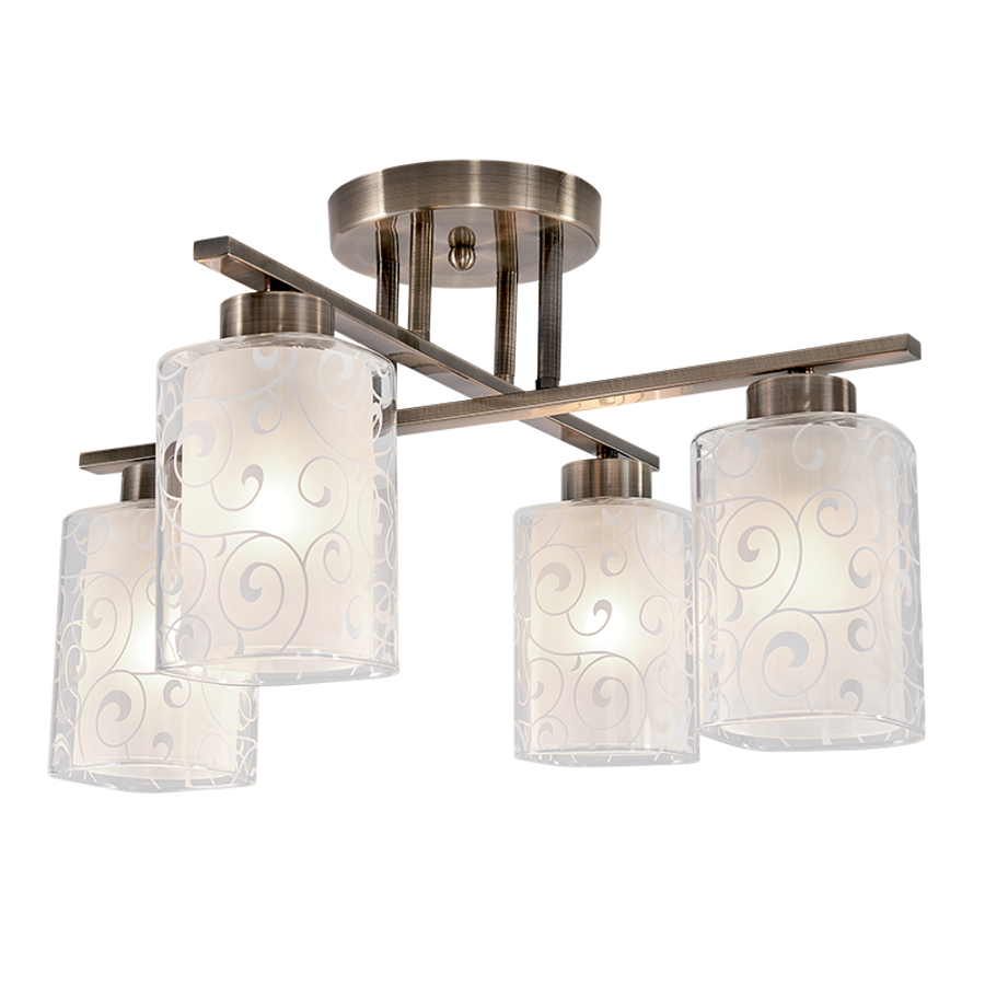 Image of LEXI csillár 4XE27 antik réz