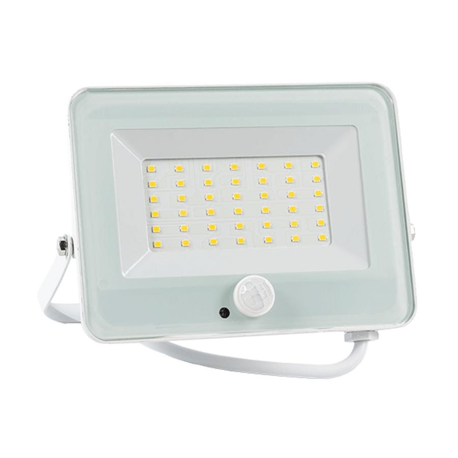 VEGA30 LED kültéri relektor 30W, 2700K, fehér, szenzorral VEGA30 LED kültéri relektor 30W, 2700K, fehér, szenzorral